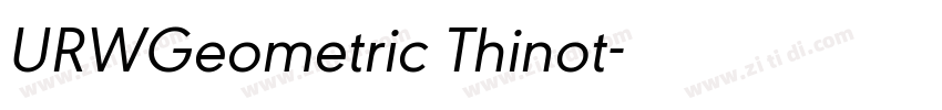URWGeometric Thinot字体转换